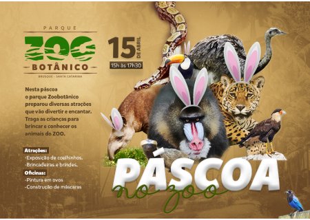 You are currently viewing Sábado (15) tem programação especial de Páscoa para as crianças no Parque Zoobotânico