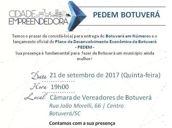 You are currently viewing Sebrae e prefeitura lançam “Botuverá em Números” e Plano de Desenvolvimento Econômico (PEDEM)