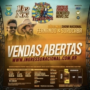 You are currently viewing Ingressos para o show nacional de Fernando e Sorocaba já estão à venda