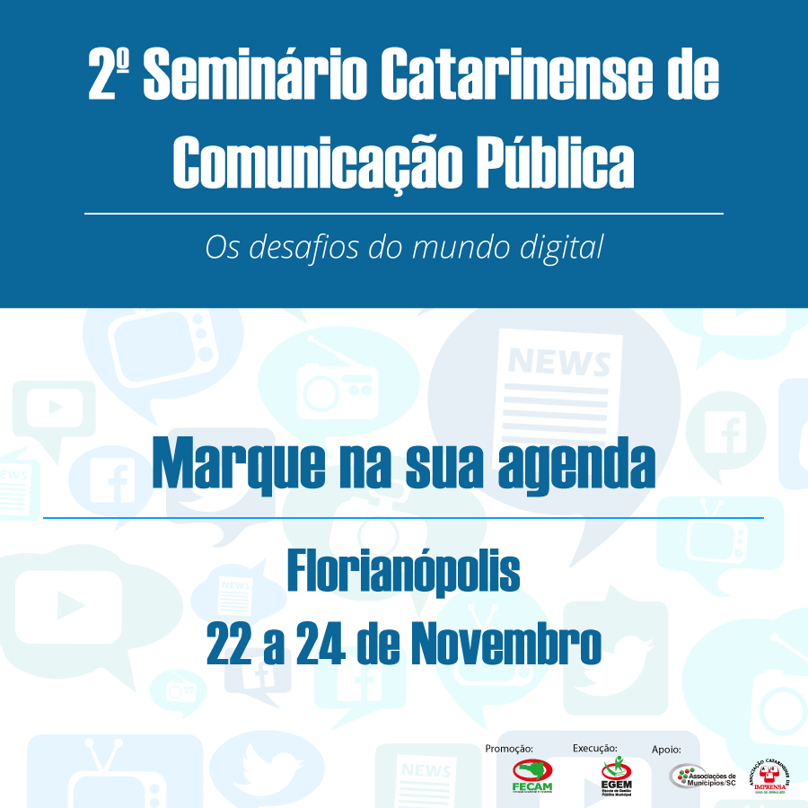 You are currently viewing Desafios e cases de comunicação pública pautam Seminário Catarinense promovido pela Fecam