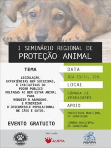 Read more about the article Guabiruba sedia I Seminário Regional de Proteção Animal