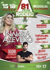 Read more about the article Rodeio comemora 81 anos com show de Naiara Azevedo e mais um dia de festa