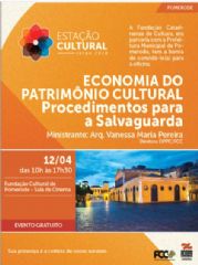 Read more about the article Aberta inscrições para oficina “Economia do Patrimônio Cultural Procedimentos para Salvaguarda”