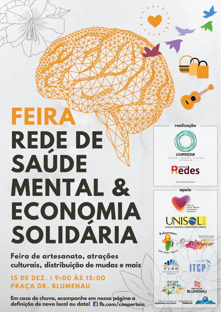 You are currently viewing 1ª Feira de Saúde Mental e Economia Solidária ocorre neste sábado, dia 15