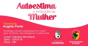 Read more about the article Palestra na Câmara Municipal destacará o Dia da Mulher