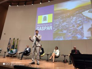 Read more about the article Gaspar é destaque em evento do Ministério da Economia, em Brasília