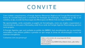 Read more about the article Agência de Energia Blumenau será oficializada na segunda-feira (21)