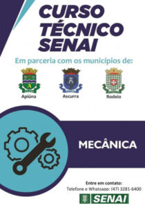 Read more about the article Senai oferece curso de mecânica industrial com subsídio de 50% pagos pelo município