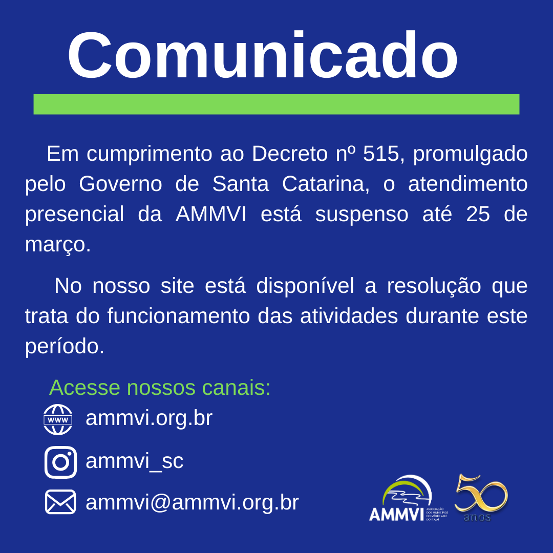 You are currently viewing AMMVI adota medidas internas de prevenção ao Covid-19