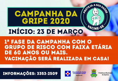 You are currently viewing Campanha da gripe inicia em Apiúna