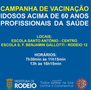 Read more about the article Vacinação contra a gripe, em Rodeio