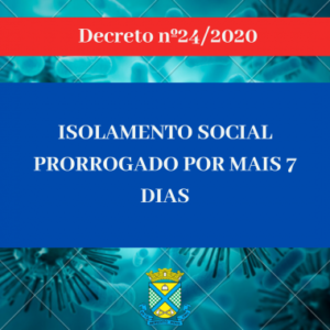 Read more about the article Prefeitura de Benedito Novo ratifica medida do governo catarinense e publica Decreto de extensão do isolamento social