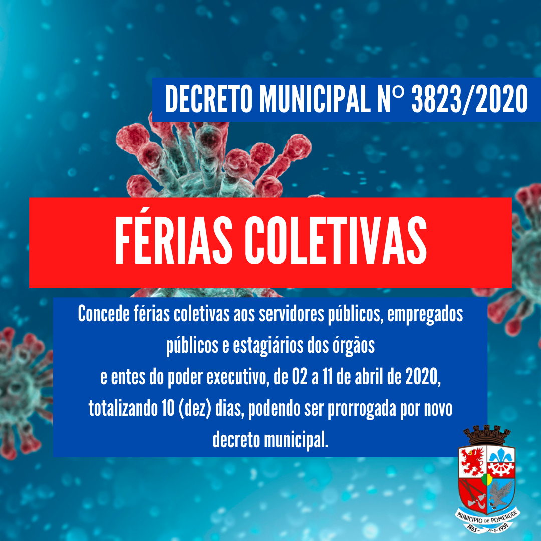 You are currently viewing Decreto Municipal concede férias coletivas aos servidores públicos