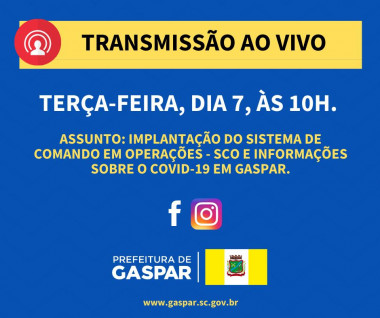 You are currently viewing Gaspar implanta Sistema de Comando em Operações de Covid-19