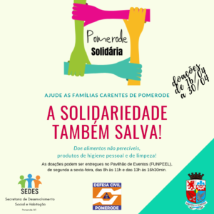 Read more about the article PMP lança campanha: Pomerode Solidária