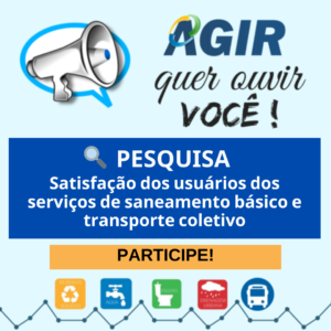 Read more about the article Participe da pesquisa de satisfação dos serviços de saneamento e transporte coletivo