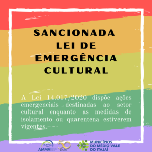 Read more about the article Sancionada lei que prevê repasse para o setor cultural