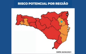 Read more about the article Médio Vale do Itajaí retorna ao nível grave na Matriz de Risco