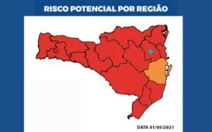 Read more about the article Covid-19: Médio Vale do Itajaí retorna ao nível gravíssimo na Matriz de Risco