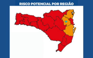 Read more about the article Covid-19: Médio Vale do Itajaí retorna ao nível grave na Matriz de Risco