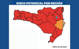 Read more about the article Matriz de Risco aponta apenas uma região em situação grave e 15 em risco gravíssimo