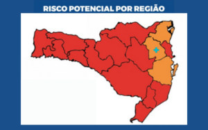 Read more about the article Matriz de risco aponta 13 regiões em risco gravíssimo, dentre elas o Médio Vale