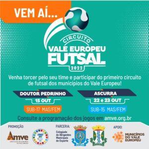 Read more about the article Circuito de futsal reúne equipes dos municípios do Vale Europeu