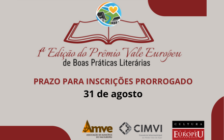 You are currently viewing Prorrogado prazo de inscrição no Prêmio Vale Europeu de Boas Práticas Literárias. Participe!