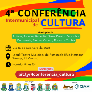 Read more about the article Participe da 4ª Conferência Intermunicipal de Cultura