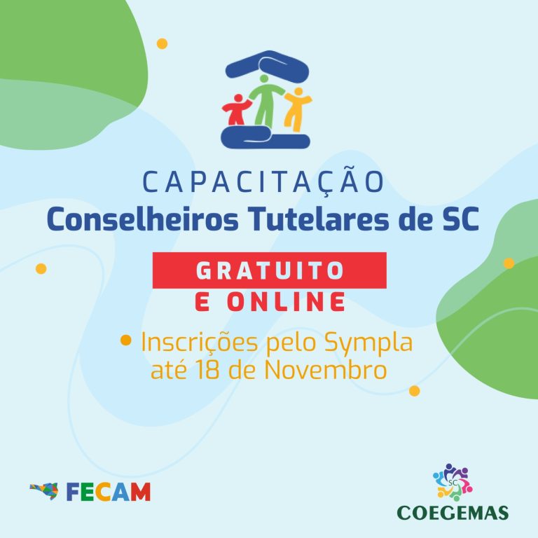 Read more about the article Fecam e Associações de Municípios lançam capacitação para conselheiros tutelares catarinenses